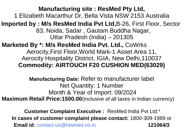 ResMed AirTouch F20 Cushion (Pack of 2)