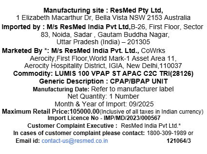 Lumis™ 100 VPAP ST Non- Invasive Ventilator
