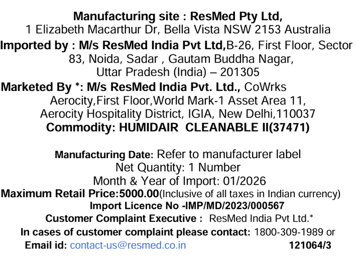 HumidAir™  Cleanable II