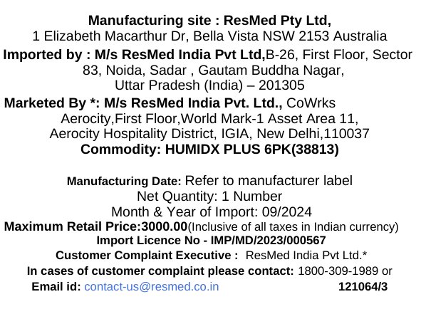 Humid™  X Plus - Pack of 6