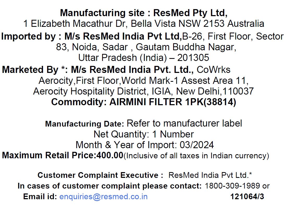 ResMed AirMini Filters (Pack of 6)