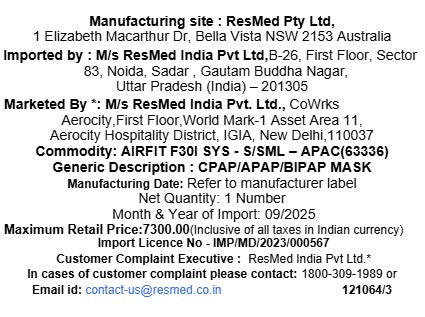 ResMed AirFit F30i Full Face Mask