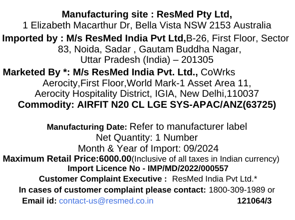 ResMed AirFit™ N20 Classic Mask