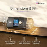 AirSense™ 10 Autoset™ Tripack 4G CPAP Device with HumidAir and ClimateLineAir