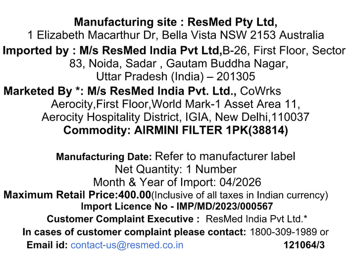 ResMed AirMini Filters (Pack of 6)