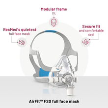 Load image into Gallery viewer, ResMed SleepCare™ Pro with AirFit™ F20 Mask (F20 Mask+6 Filters+ResMed Benefits)
