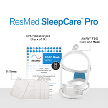 Load image into Gallery viewer, ResMed SleepCare™ Pro with AirFit™ F30i Mask (F30i Mask+6 Filters+ResMed Benefits)
