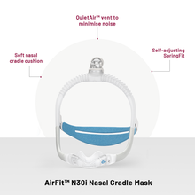 Load image into Gallery viewer, ResMed SleepCare™ Pro with AirFit™ N30i Mask (N30i Mask+6 Filters+ResMed Benefits)
