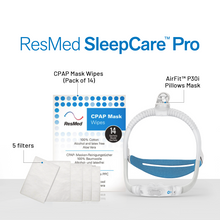 Load image into Gallery viewer, ResMed SleepCare™ Pro with AirFit™ P30i Mask (P30i Mask+6 Filters+ResMed Benefits)
